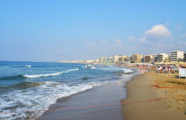 Rethymno şehir beach editoryal