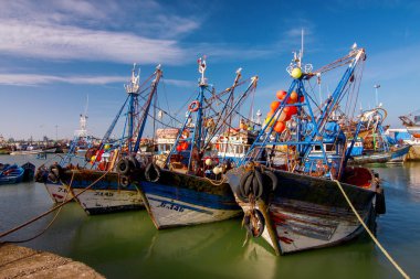 Essaouira balıkçı tekneleri