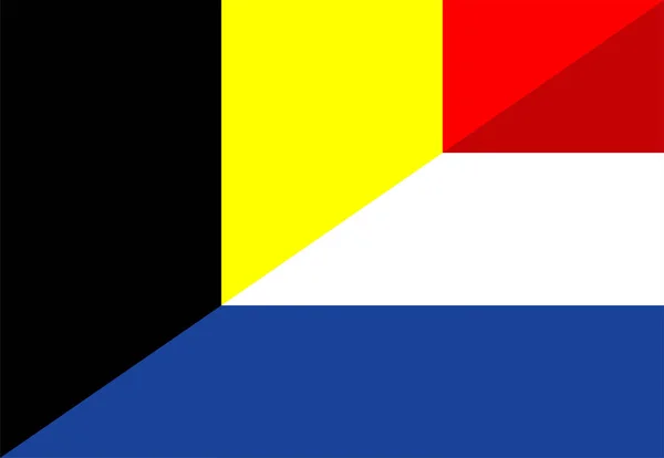 Belgium netherland flag — Stock Photo, Image