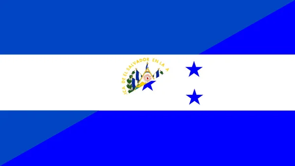 El salvador honduras flag — Zdjęcie stockowe