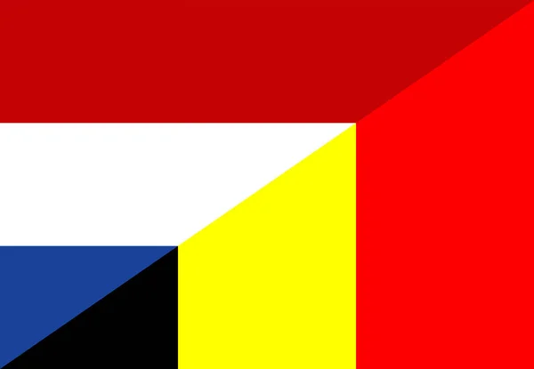 네덜란드 벨기에 깃발 — 스톡 사진