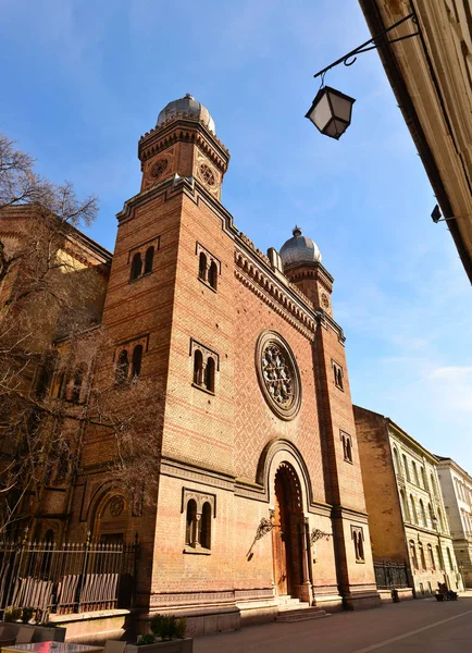 Punto di riferimento della sinagoga di timisoara — Foto Stock