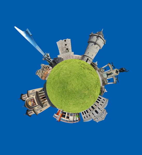 Drobeta turnu severin tiny planet — Stockfoto