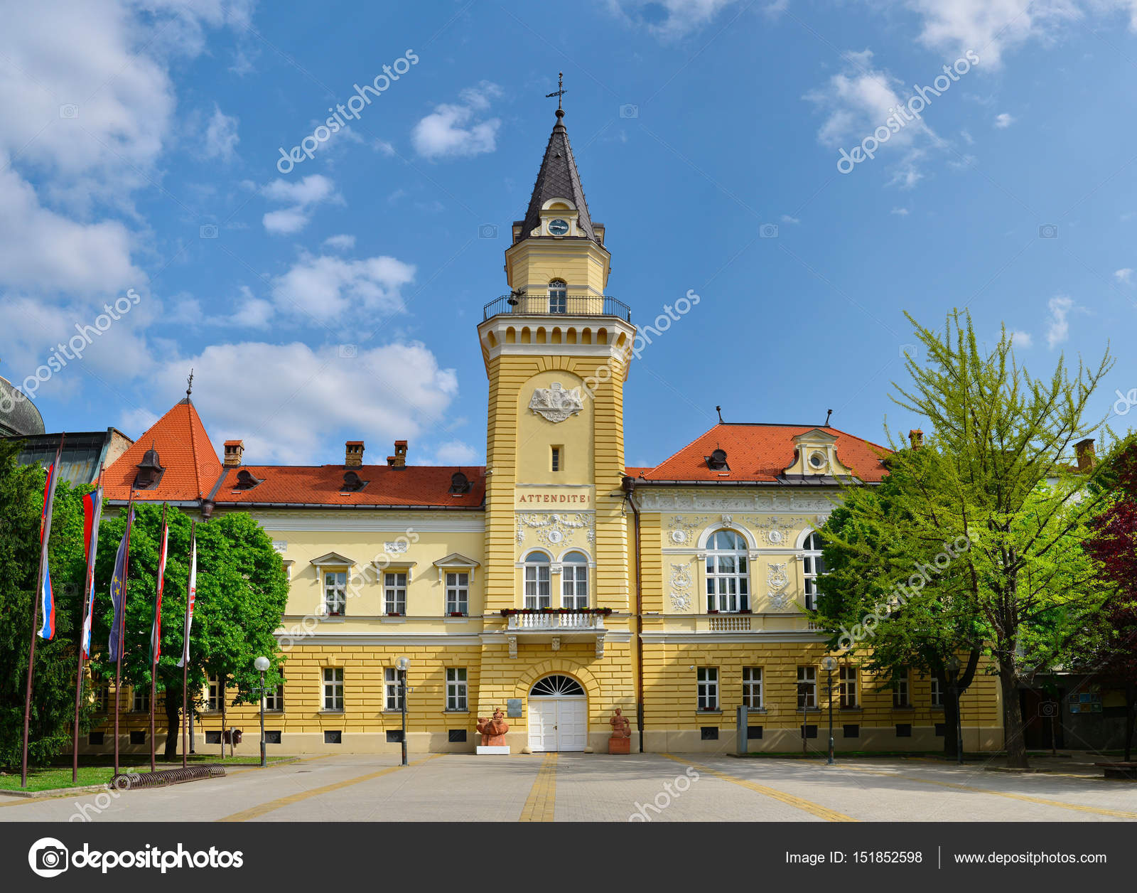 Kikinda city hall — Stock Photo © tony4urban 151852598