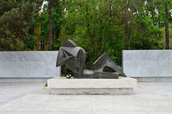 Monumento a la ciudad de Kikinda — Foto de Stock