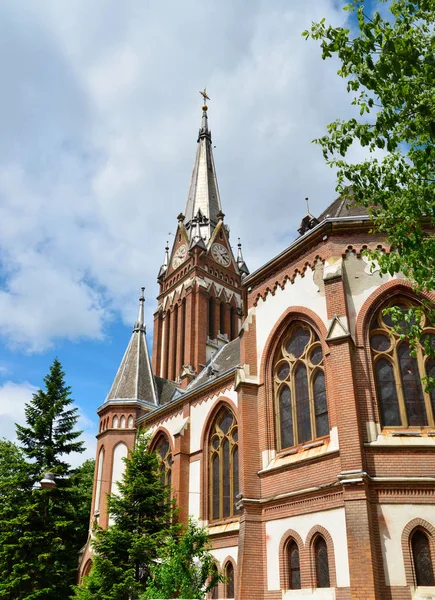 Arad iglesia roja — Foto de Stock