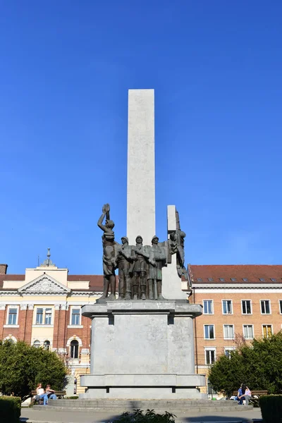 Estátua de cluj napoca — Fotografia de Stock