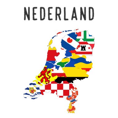 Hollanda bölgeler harita