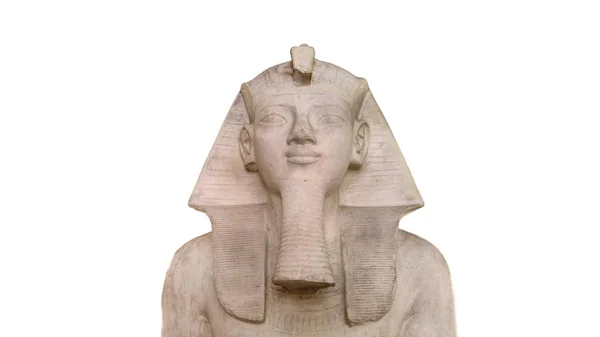 Egipski posąg na białym tle — Zdjęcie stockowe