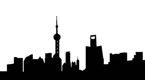 Shanghai City Skyline — Stockfoto