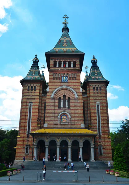 Katedra w mieście Timisoara — Zdjęcie stockowe