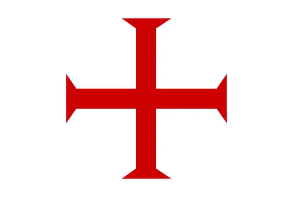 Templar knights cross — Stockfoto