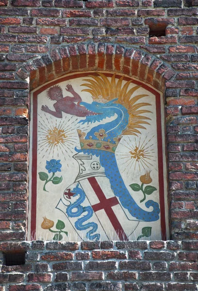 Sforza slott-detaljer – stockfoto