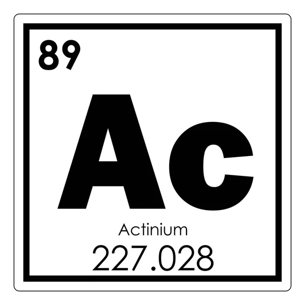 Actinium chemical element — Stock Photo, Image