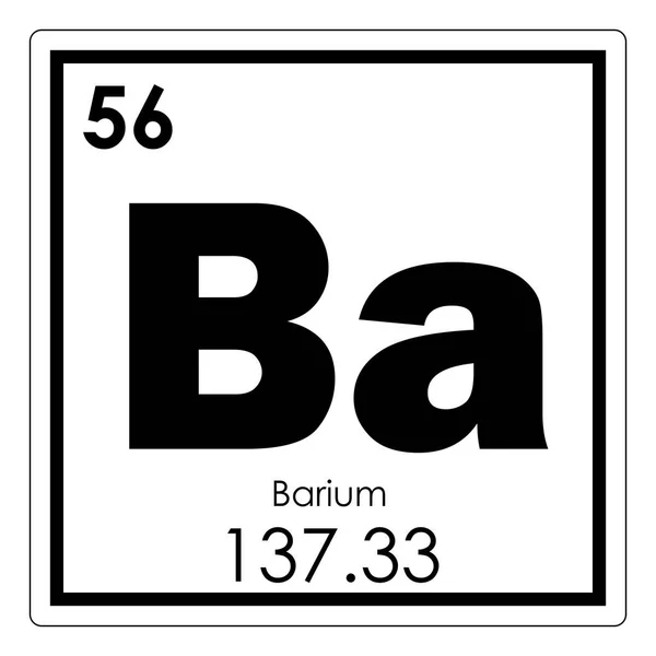 Химический элемент бария — стоковое фото