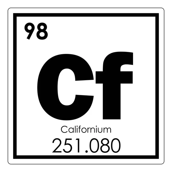 Elemento químico californiano — Foto de Stock
