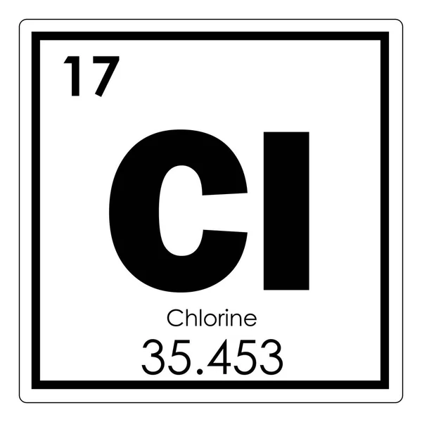 Chloorchemisch element — Stockfoto