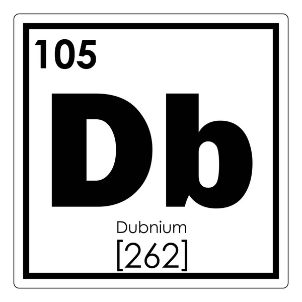 더브늄 화학 원소 — 스톡 사진