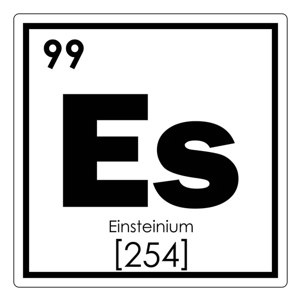 Einsteinium kémiai elem — Stock Fotó