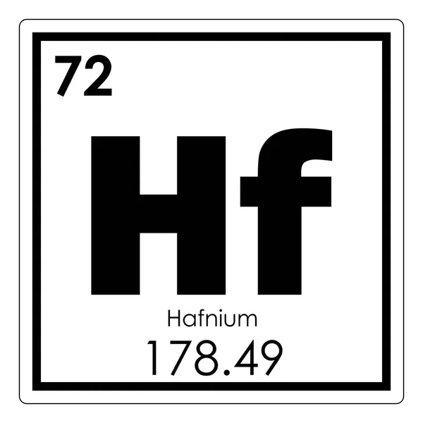 Hafnium-chemisches Element — Stockfoto