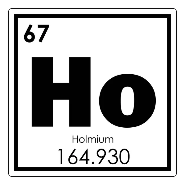 Хімічний елемент — Гольмій — стокове фото