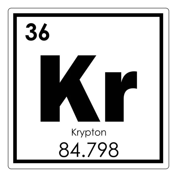 Kryptonchemisches Element — Stockfoto