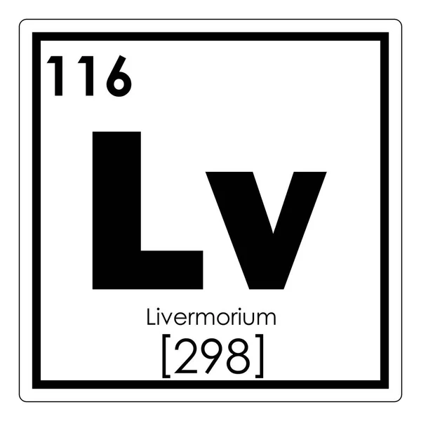 Livermorium chemický prvek — Stock fotografie