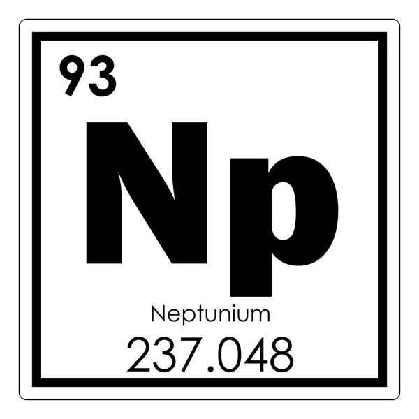 Kemisk beståndsdel i Neptunium — Stockfoto