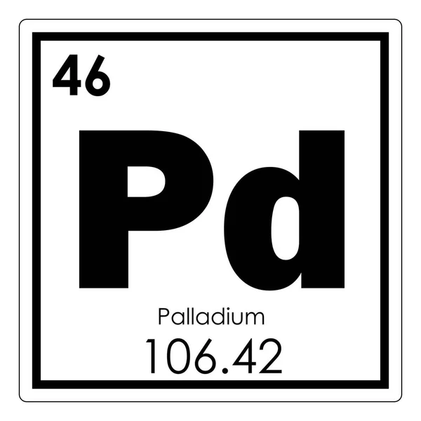 Chemický prvek Palladium — Stock fotografie