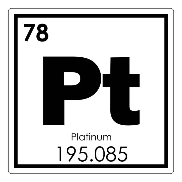 Platinum chemical element — Stock Photo, Image