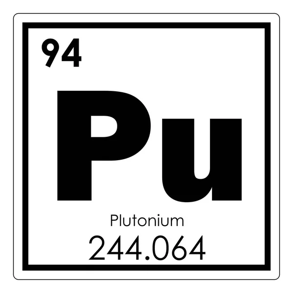 Element chemiczny plutonu — Zdjęcie stockowe