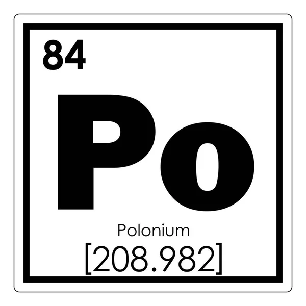 Полоній хімічний елемент — стокове фото