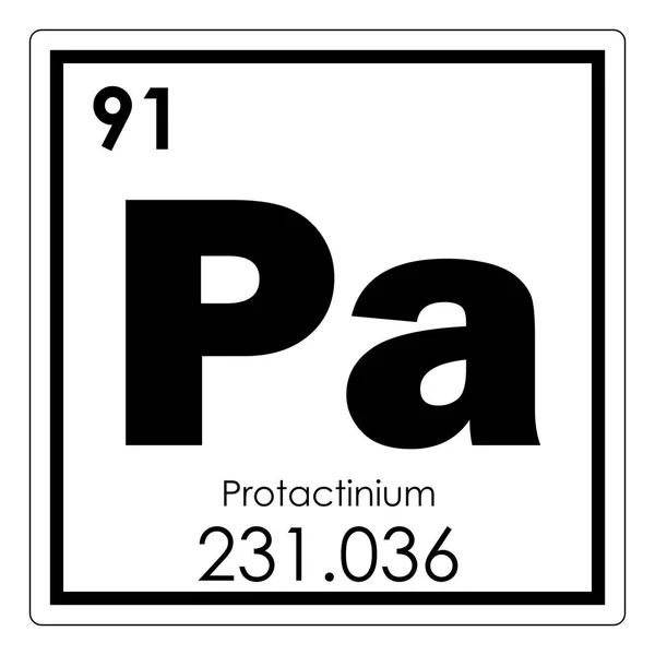 Protactinium-хімічний елемент — стокове фото