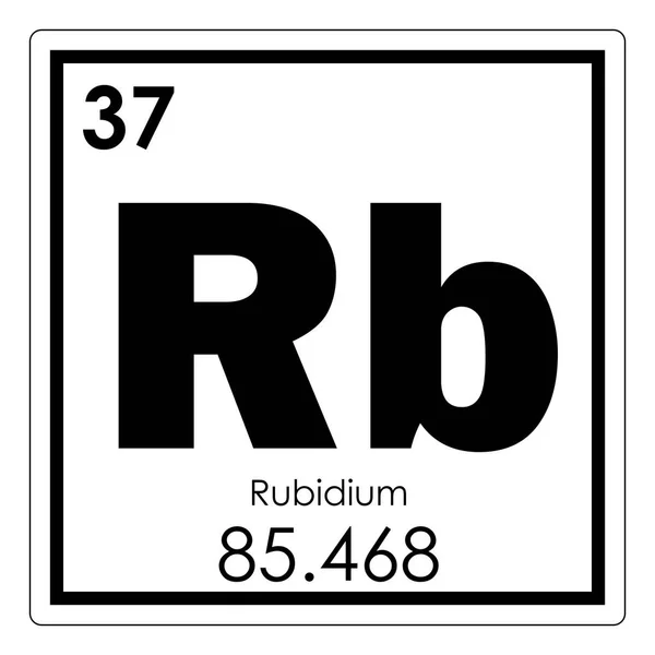 Rubidium pierwiastek chemiczny — Zdjęcie stockowe