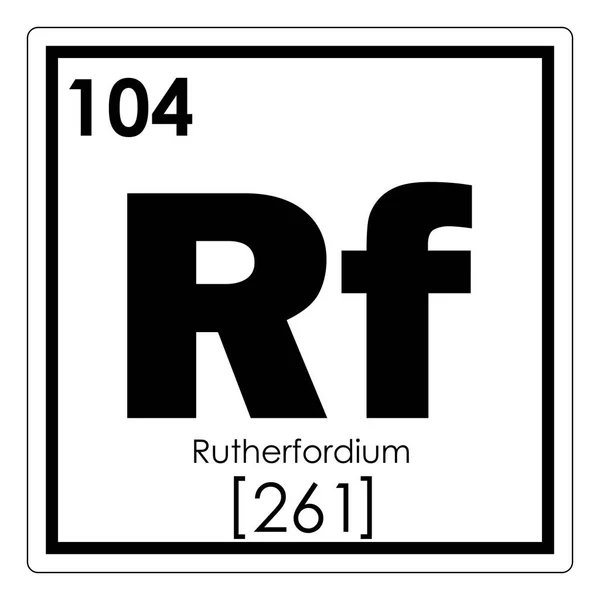 Élément chimique du rutherfordium — Photo