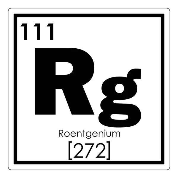 Elemento químico de roenténio — Fotografia de Stock