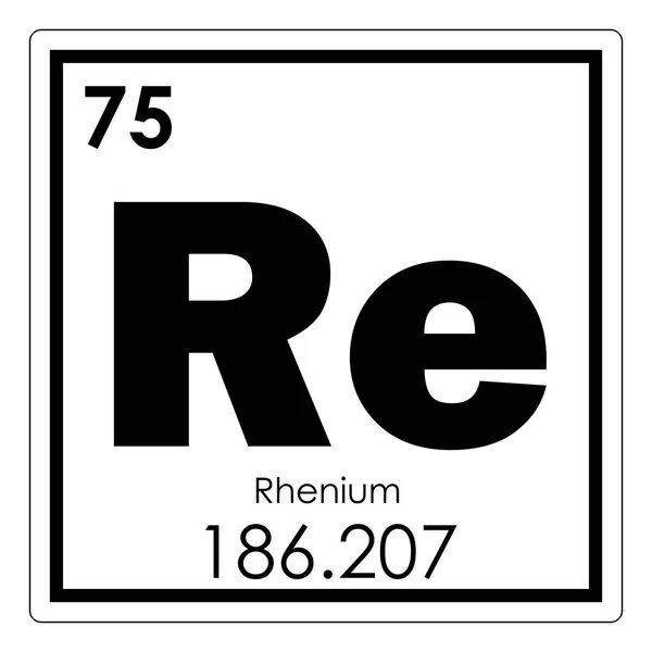 Elemento químico de rénio — Fotografia de Stock