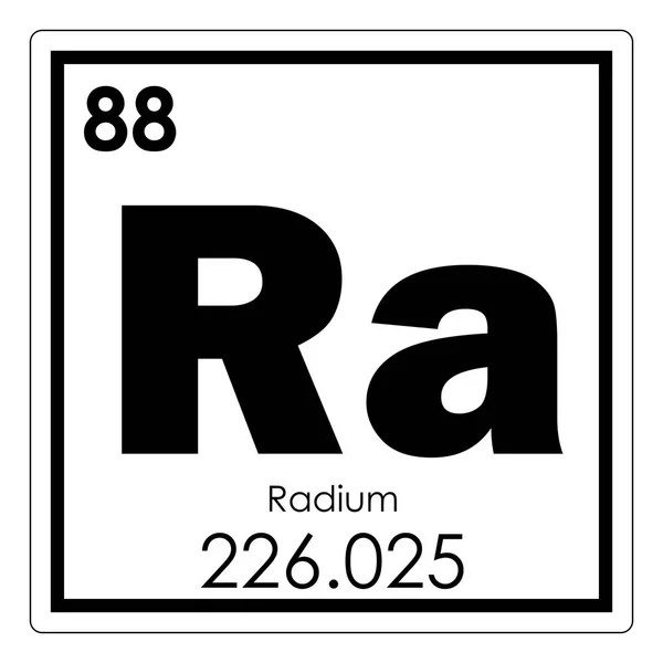 Pierwiastek chemiczny Radu — Zdjęcie stockowe