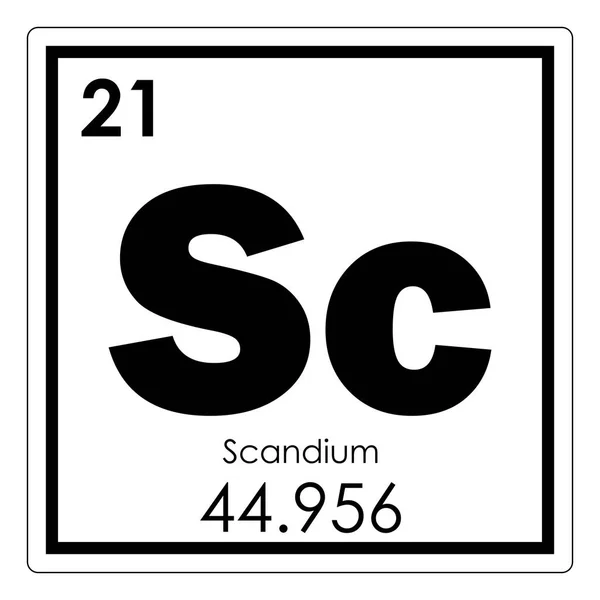 Scandium kemiskt grundämne — Stockfoto