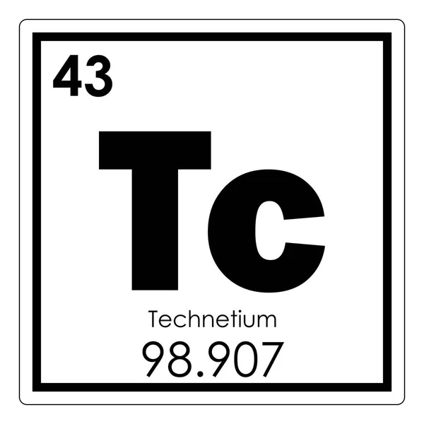 Chemický prvek technecium — Stock fotografie