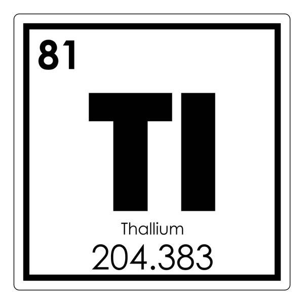 Elemento químico de tálio — Fotografia de Stock
