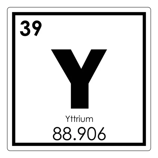 Ittrium kémiai elem — Stock Fotó