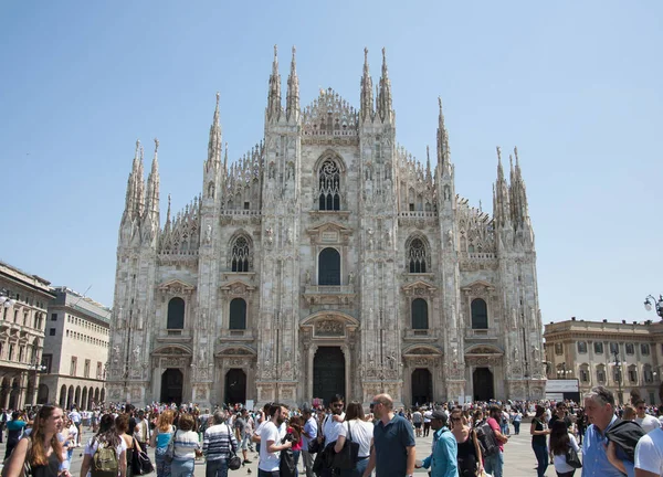 Milánská katedrála duomo — Stock fotografie