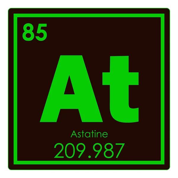 Astatin-chemisches Element — Stockfoto