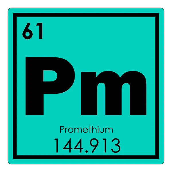 Promethium chemical element — Stock Photo, Image