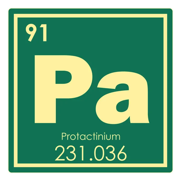 Protactinium chemical element — Stock Photo, Image