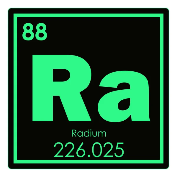 Химический элемент радия — стоковое фото