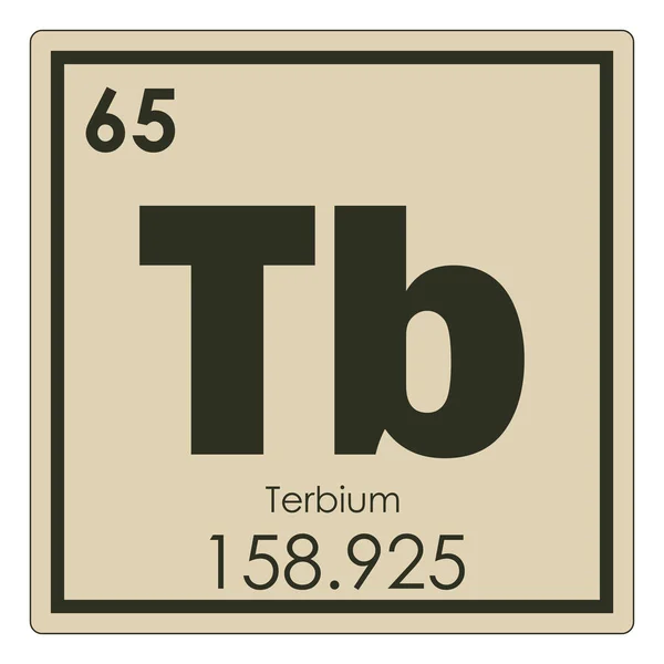 Pierwiastek chemiczny: Terbium — Zdjęcie stockowe