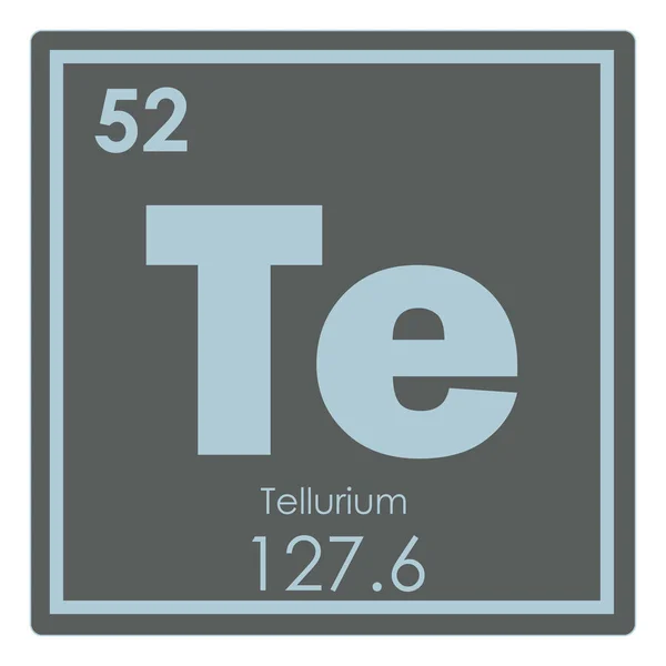 Химический элемент теллура — стоковое фото