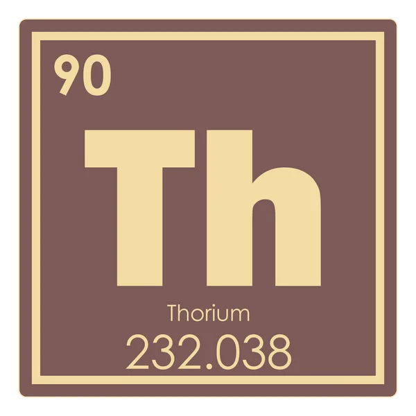 Kemisk grundstof af thorium - Stock-foto